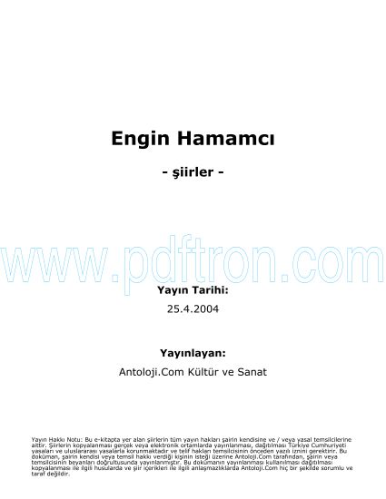 Cover of Engin Hamamci - Şiirleri.pdf