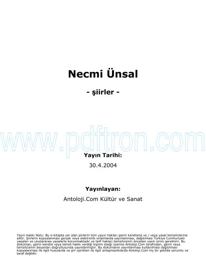 Cover of Necmi Ünsal - Şiirleri.pdf