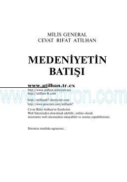 Cover of Cevat Rifat Atilhan - Medeniyetin Batisi.pdf