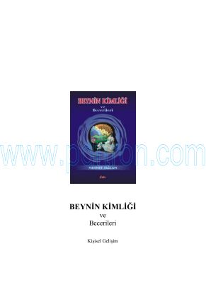 Cover of Mehmet Saglam - Beynin Kimligi Ve Becerileri.pdf