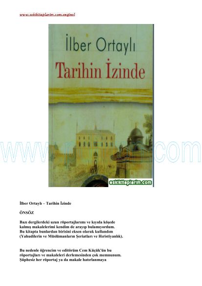 Cover of İlber-Ortaylı-Tarihin-İzinde.pdf