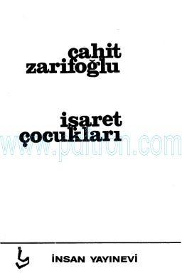 Cover of Cahit Zarifoğlu - İşaret Çocukları.pdf