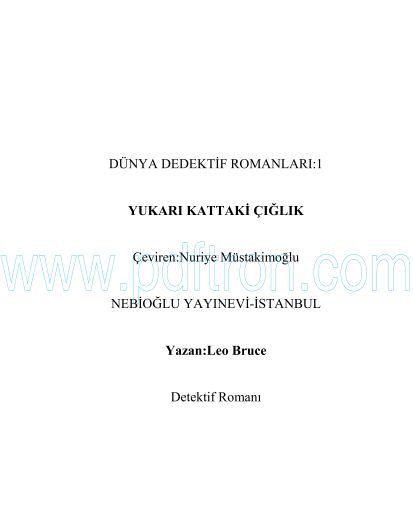 Cover of Leo Bruce - Yukarı Kattaki Ciglik.pdf