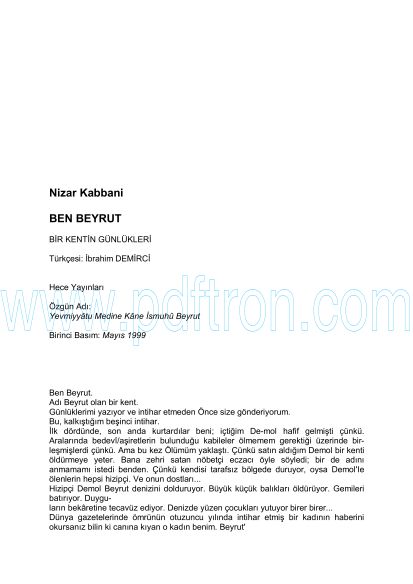 Cover of Nizar Kabbani - Ben Beyrut.pdf