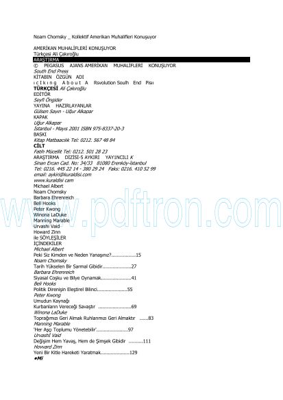 Cover of Noam Chomsky - Amerikan Muhalifleri.pdf