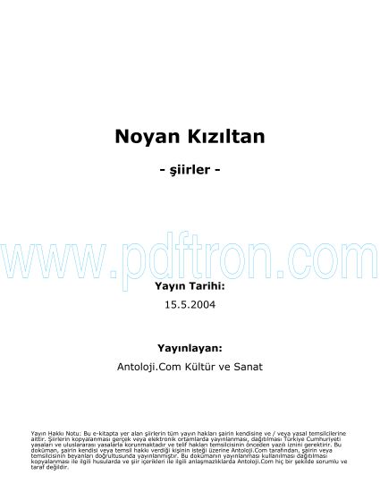 Cover of Noyan Kızıltan - Şiirleri.pdf