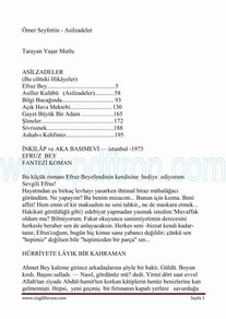 Cover of Omer Seyfettin - Asilzadeler.pdf