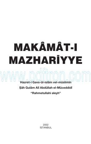 Cover of Makamat-İ Mazheriyye.pdf