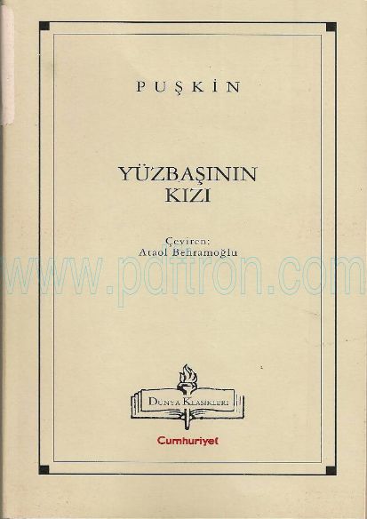 Cover of Aleksandr Puskin - Yuzbasinin Kizi.pdf