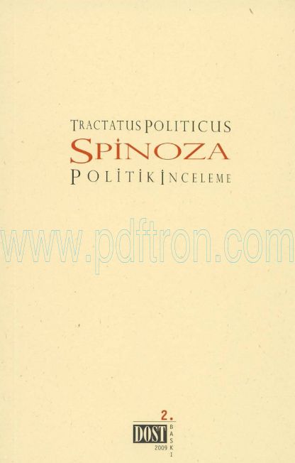 Cover of Spinoza - Siyaset-İncelemesi.pdf