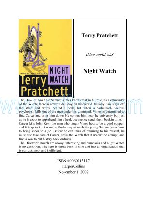 Cover of Terry Pratchett - Night Watch.pdf