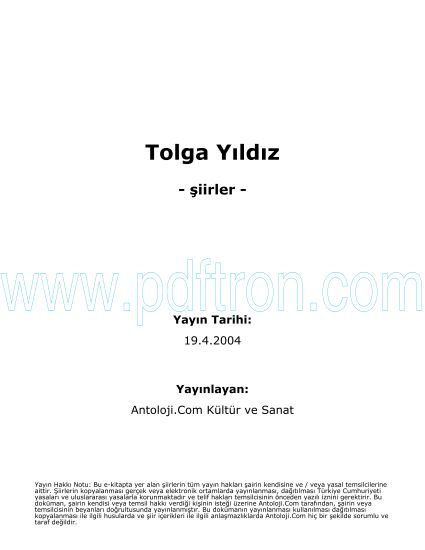 Cover of Tolga Yildiz Şiirleri.pdf