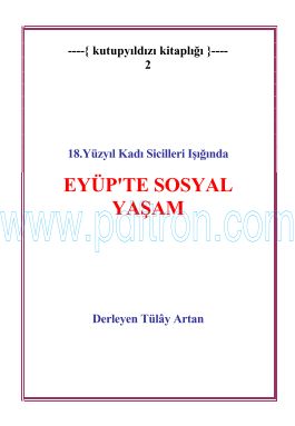 Cover of Tulay Artan - Eyupte Sosyal Yasam.pdf