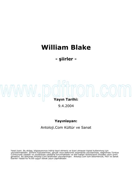 Cover of William Blake Şiirleri.pdf