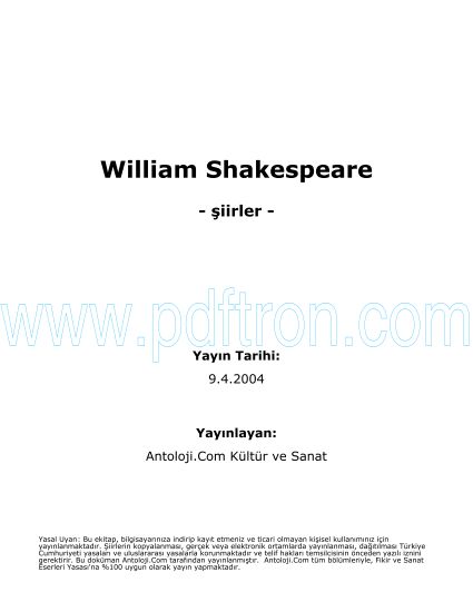 Cover of William Shakespare Şiirleri.pdf