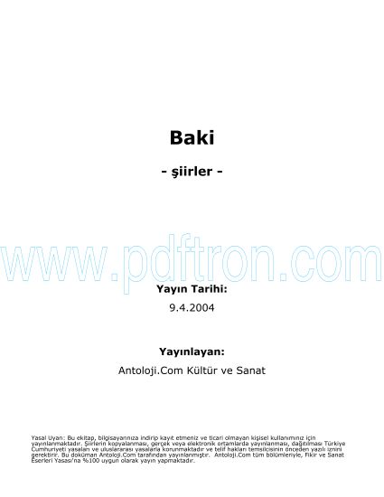 Cover of Baki - Şiirleri.pdf