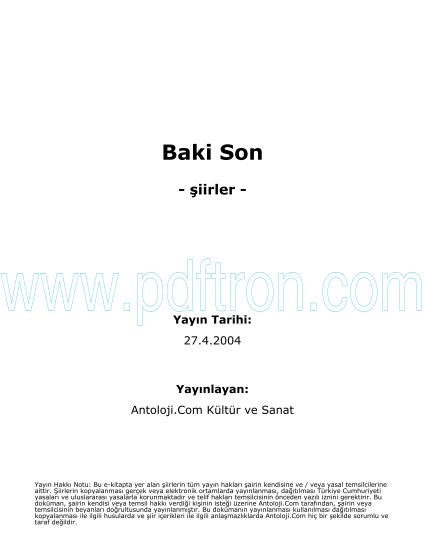 Cover of Baki - Son Şiirleri.pdf