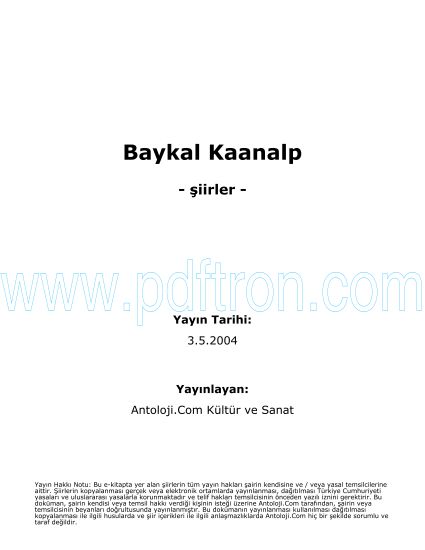 Baykal Kaanalp - Şi...