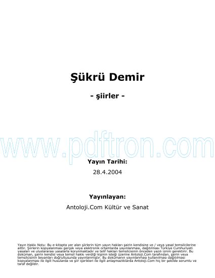 Cover of Sükrü Demir Şiirleri.pdf