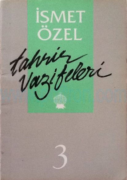 Cover of Ismet Ozel - Tahrir Vazifeleri 3.pdf