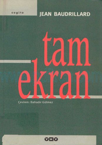 Cover of Jean-Baudrillard - Tam Ekran.pdf