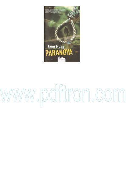 Cover of Tami Hoag - Paranoya 1.pdf