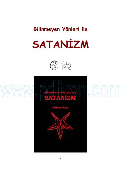 Cover of Bulent Kisa - Bilinmeyen Yonleriyle Satanizm.pdf