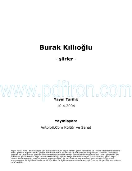 Cover of Burak Killioglu - Şiirleri.pdf