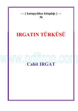 Cover of Cahit Irgat - Irgatin Turkusu.pdf