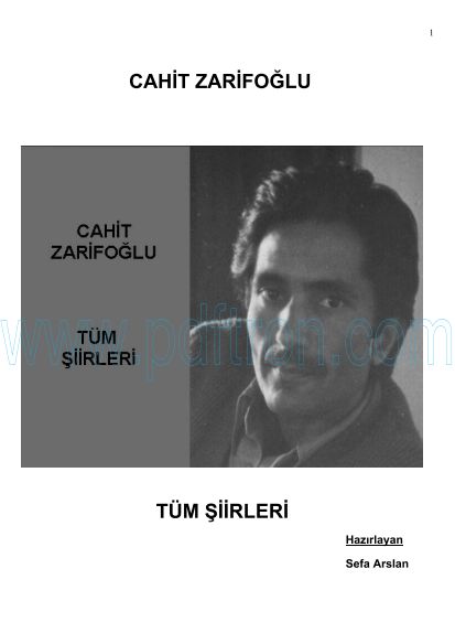 Cover of Cahit Zarifoğlu - Tüm Şiirleri.pdf