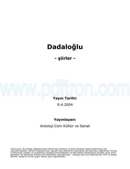 Cover of Dadaloglu Şiirleri.pdf