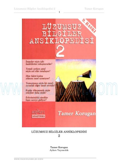 Cover of Luzumsuz Bilgiler Ansiklopedisi 2.pdf