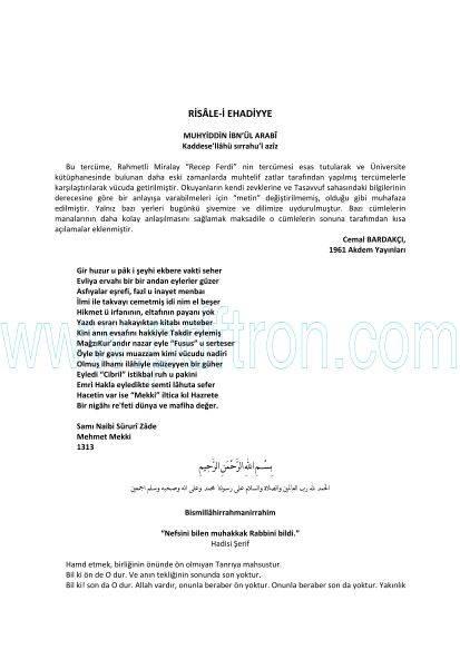 Cover of Muhyiddin-İbni-Arabi-Risalei Ehadiyye.pdf