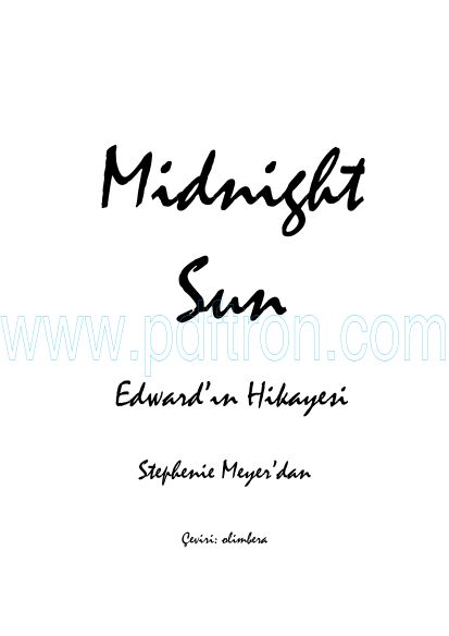 Cover of Stephenie Meyer - Midnight Sun 1.pdf