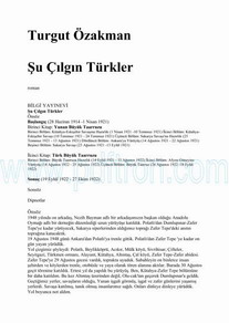 Cover of Turgut Ozakman - Su Cilgin Turkler.pdf