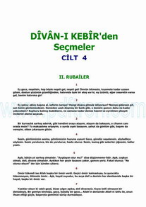 Cover of Mevlana - Divani Kebirden Secmeler Cilt 4.pdf