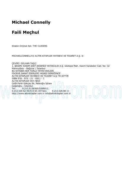 Cover of Michael Connelly - Faili Mechul.pdf