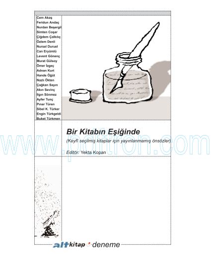 Cover of Yekta Kopan - Bir Kitabın Eşiğinde.pdf