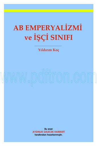 Cover of Yildirim Koc - Abd Ve Isci Sinifi.pdf