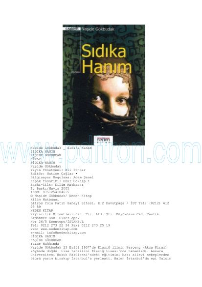 Cover of Naside Gokbudak - Sidika Hanim.pdf