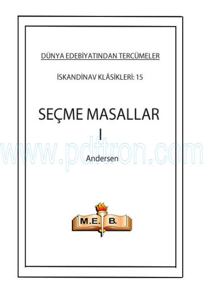 Cover of Andersen - Secme Masallar I.pdf