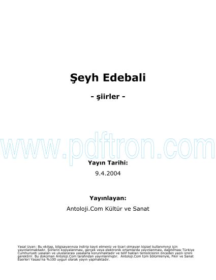 Cover of Seyh Edebali Şiirleri.pdf