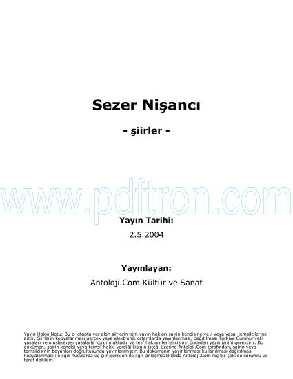 Cover of Sezer Nisanci Şiirleri.pdf