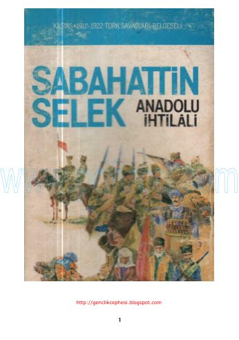 Cover of Sabahattin Selek - Anadolu Ihtilalleri.pdf