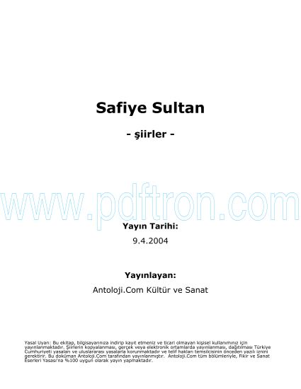 Cover of Safiye Sultan Şiirleri.pdf