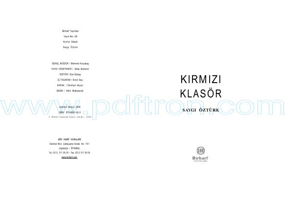 Cover of Saygi Ozturk - Kırmızı Klasor.pdf