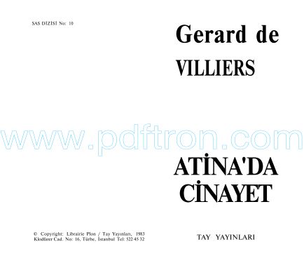 Cover of Gerard De Williers - 10 Atina'da Cinayet.pdf