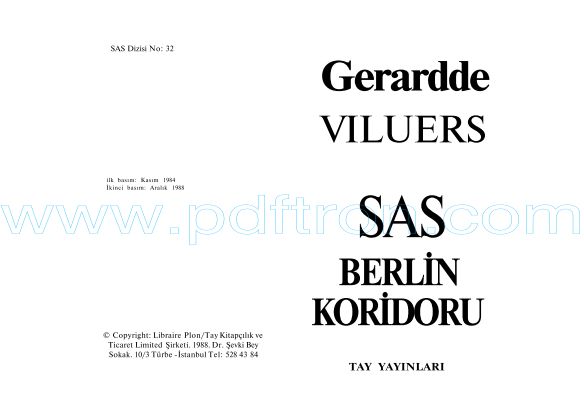 Cover of Gerard De Williers - 33 Berlin Koridoru.pdf