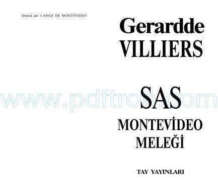 Cover of Gerard De Williers - 38 Montevideo Melegi.pdf