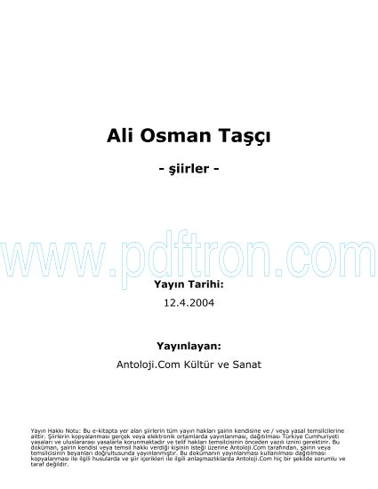 Cover of Ali Osman Tasci - Şiirleri.pdf